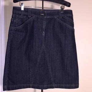 Contrast Blue Denim Jean Skirt Size 11 Juniors